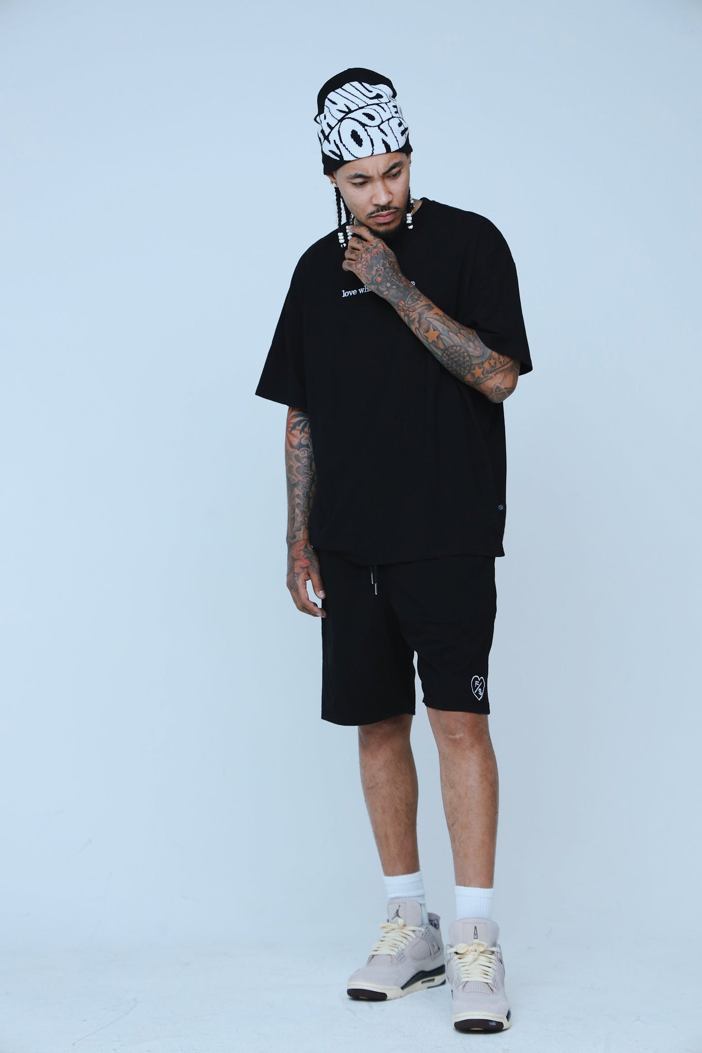 Love Who Loves You Shorts | Black