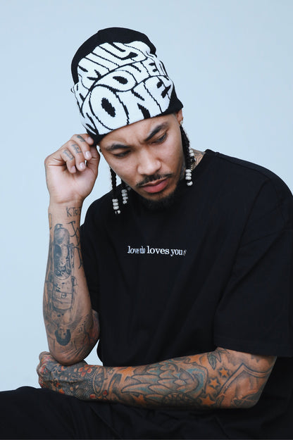 Love Who Loves You Oversize Shirt | Black