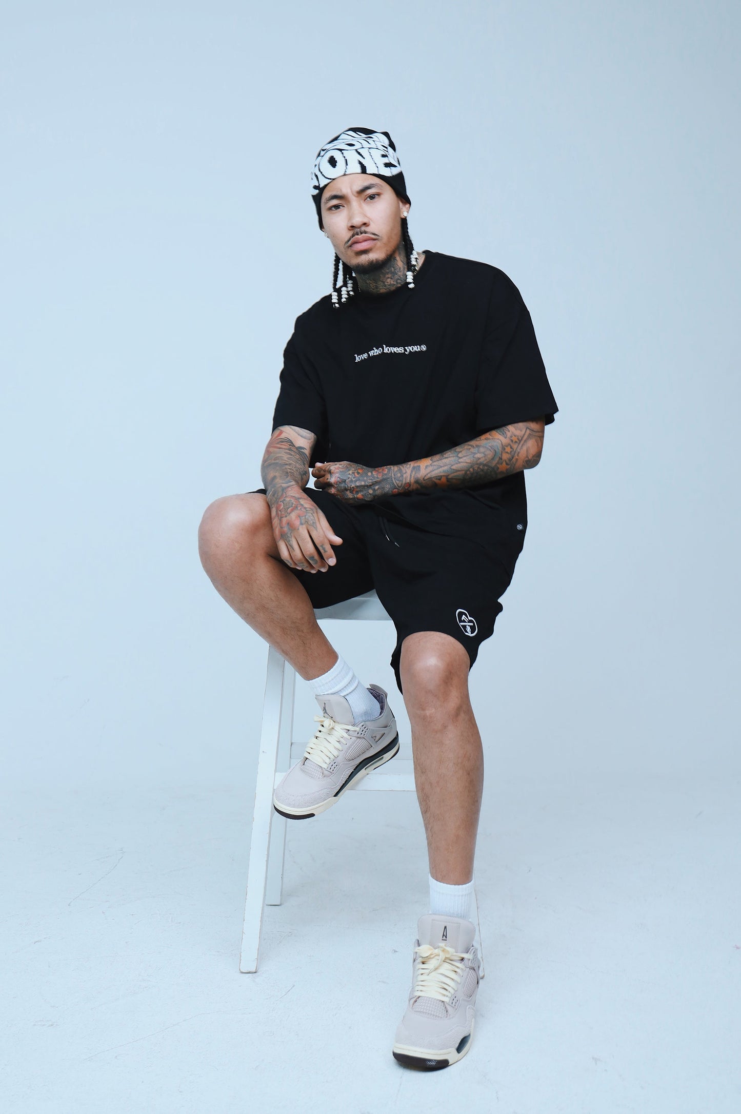 Love Who Loves You Oversize Shirt | Black