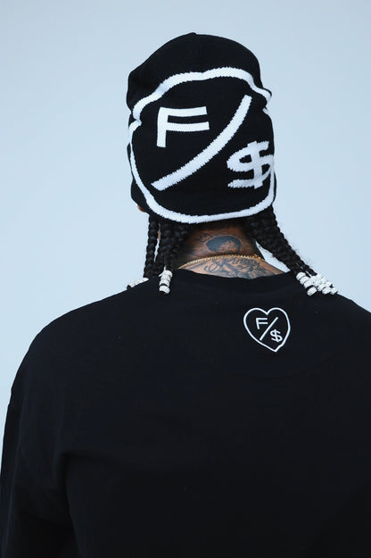 Love Who Loves You Oversize Shirt | Black