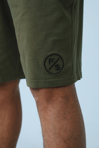Dues Paid Shorts | Military Green