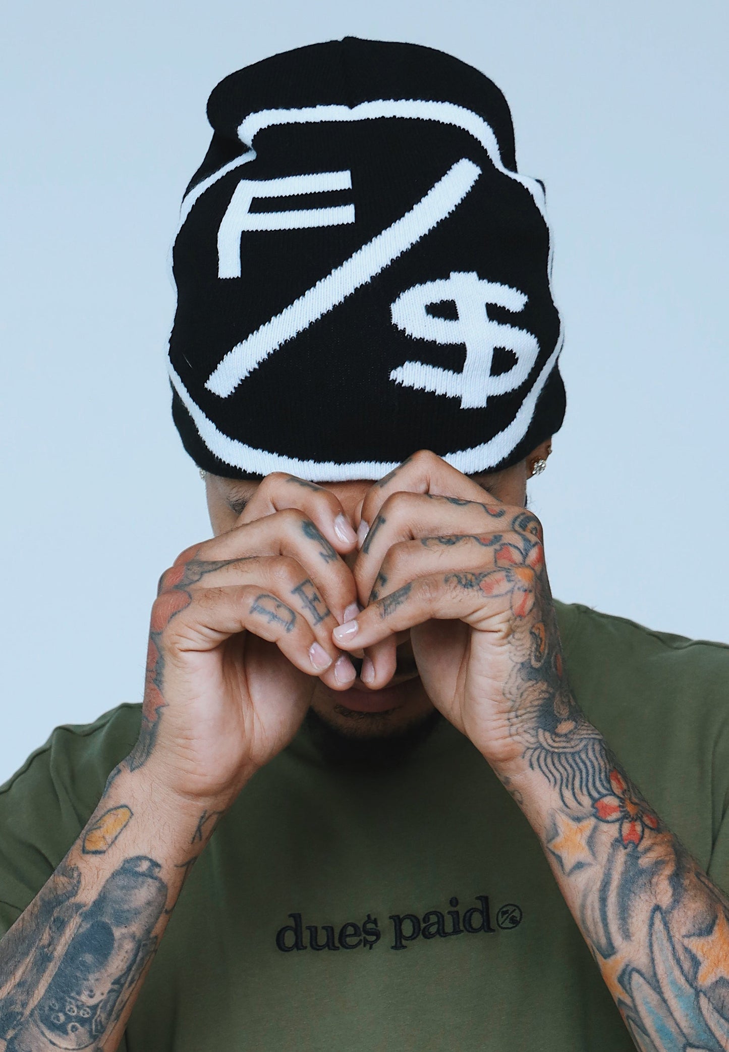 Dues Paid Oversize Shirt | Military Green