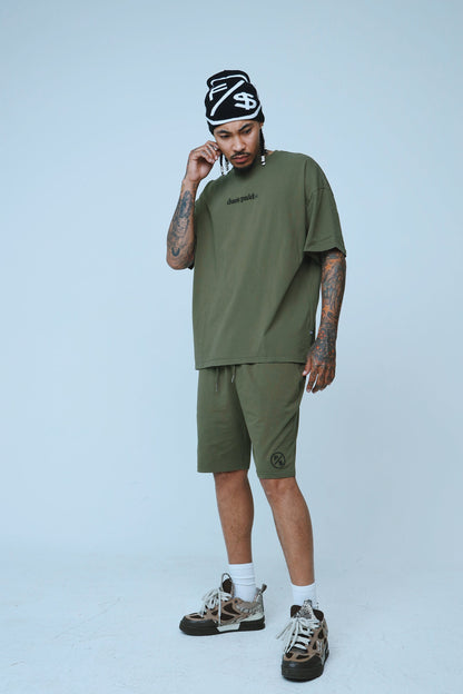 Dues Paid Oversize Shirt | Military Green