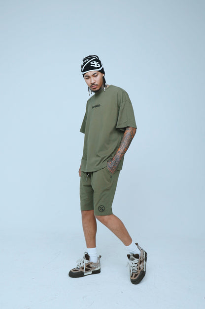 Dues Paid Oversize Shirt | Military Green