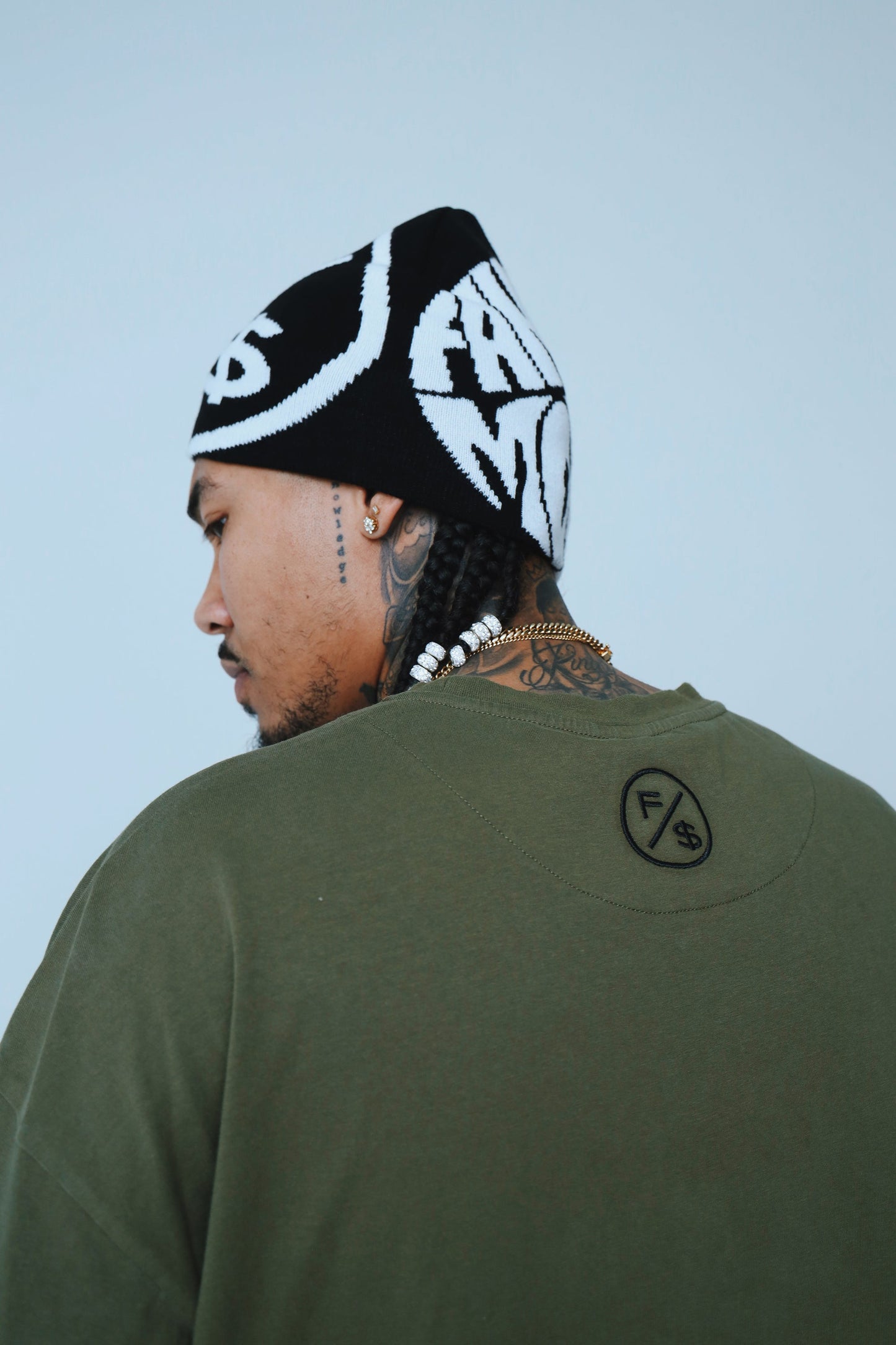 Dues Paid Oversize Shirt | Military Green