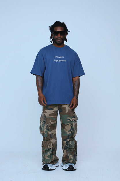 Friends In High Places Tee  | Navy