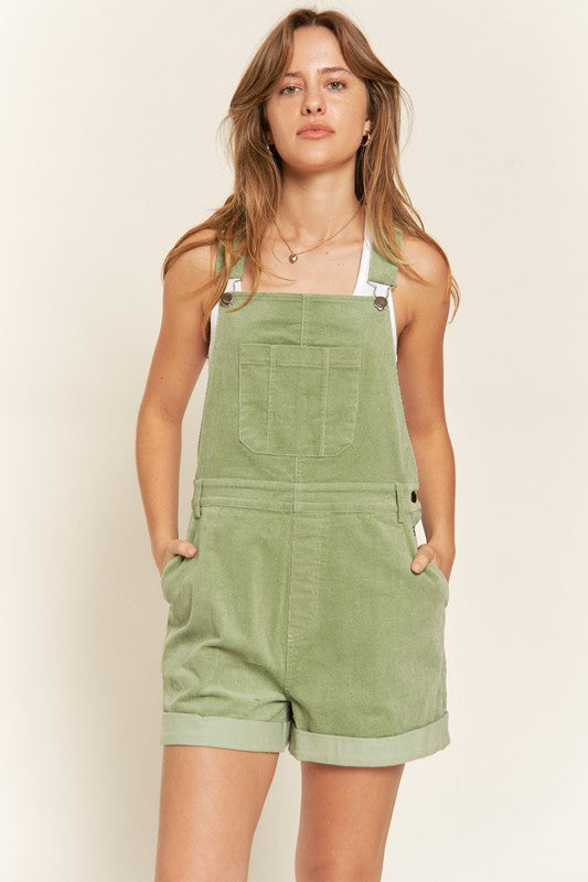 Corduroy Adjustable Shoulder Straps Overall