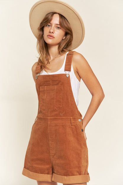 Corduroy Adjustable Shoulder Straps Overall