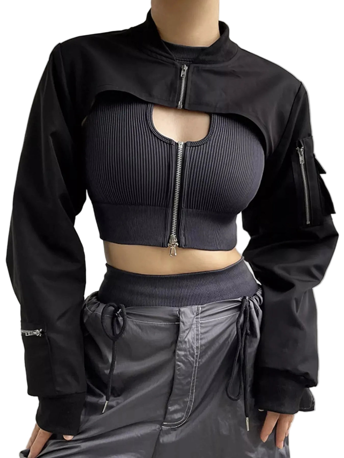Ultra-Cropped Long Sleeve Top