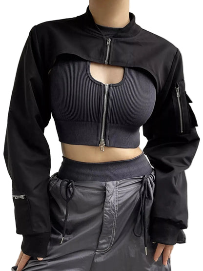 Ultra-Cropped Long Sleeve Top