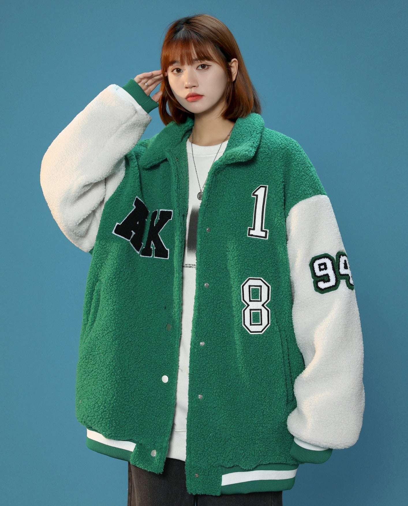 Year 94 Furry Varsity Jacket