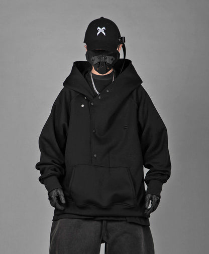 Layered Hoodie | Black