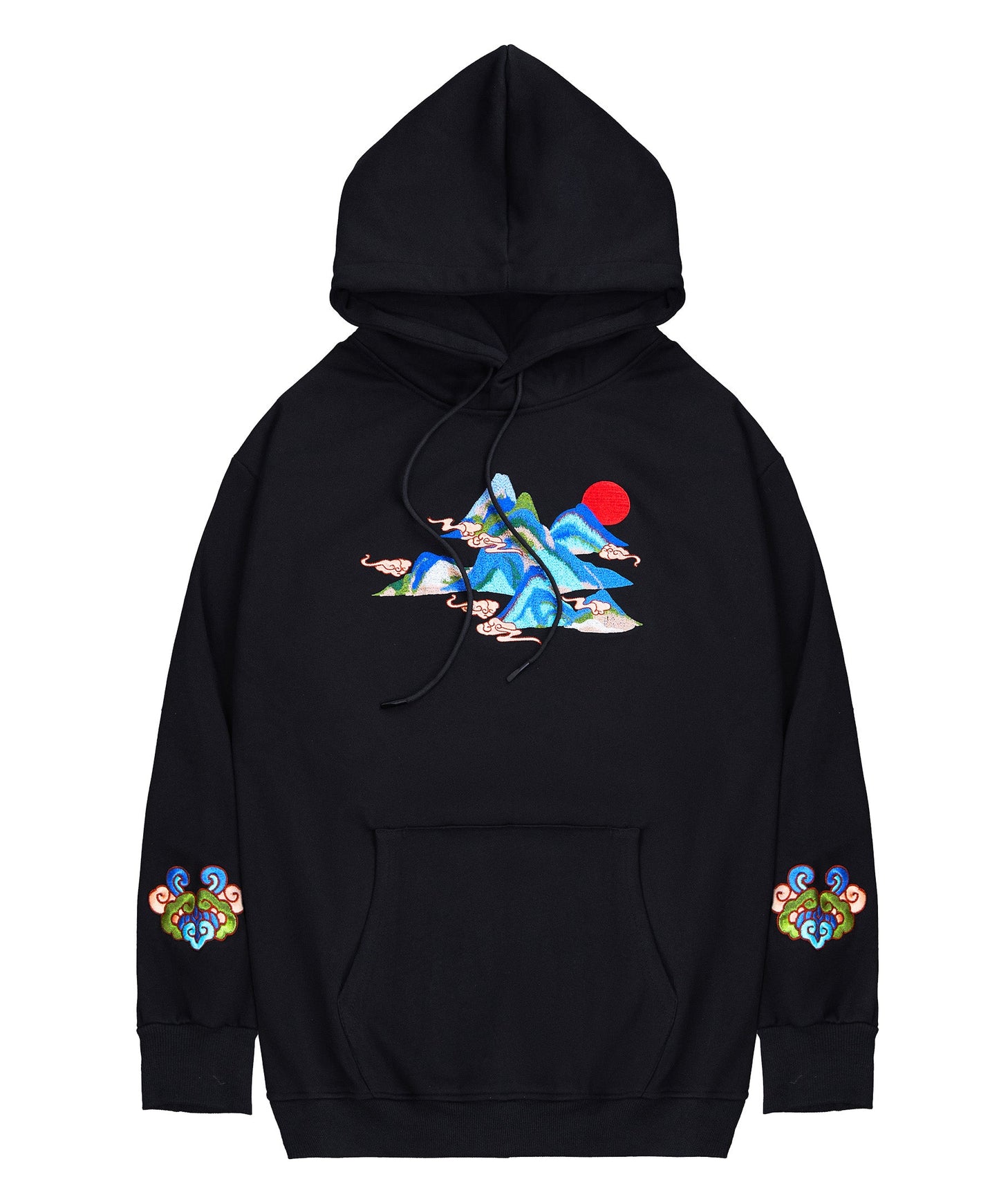 Mountains Embroidery Hoodie