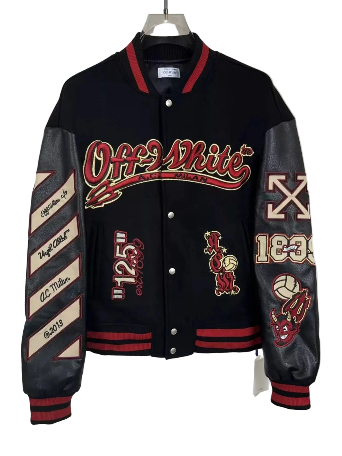 Embroidered Patches Snap Down Jacket