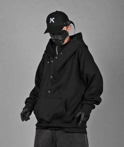 Layered Hoodie | Black