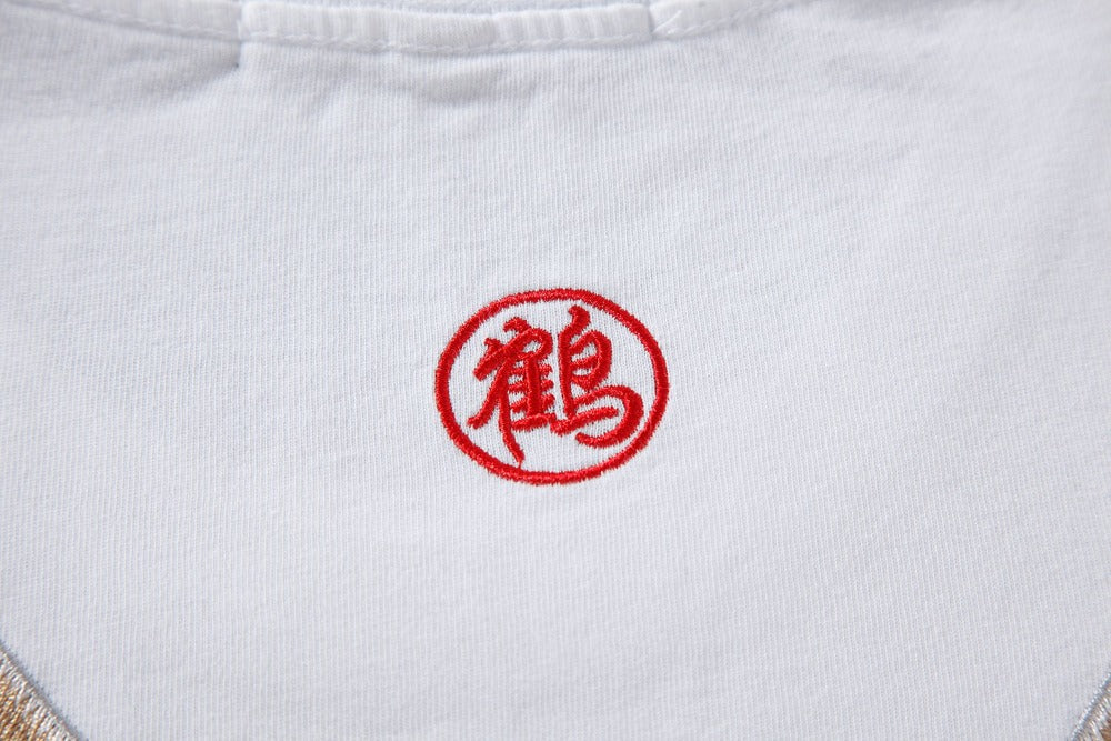 Flying Crane Embroidery Tee