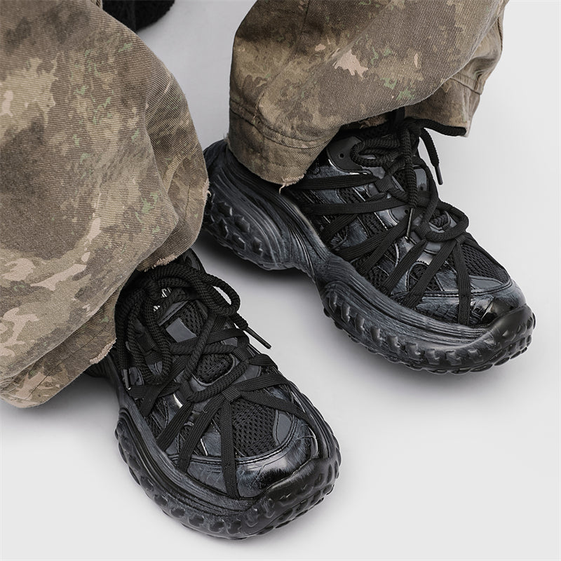 Black Tire Sneakers