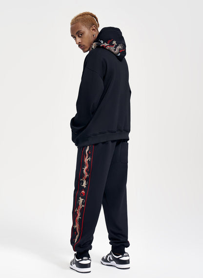 Dragon Embroidery Joggers