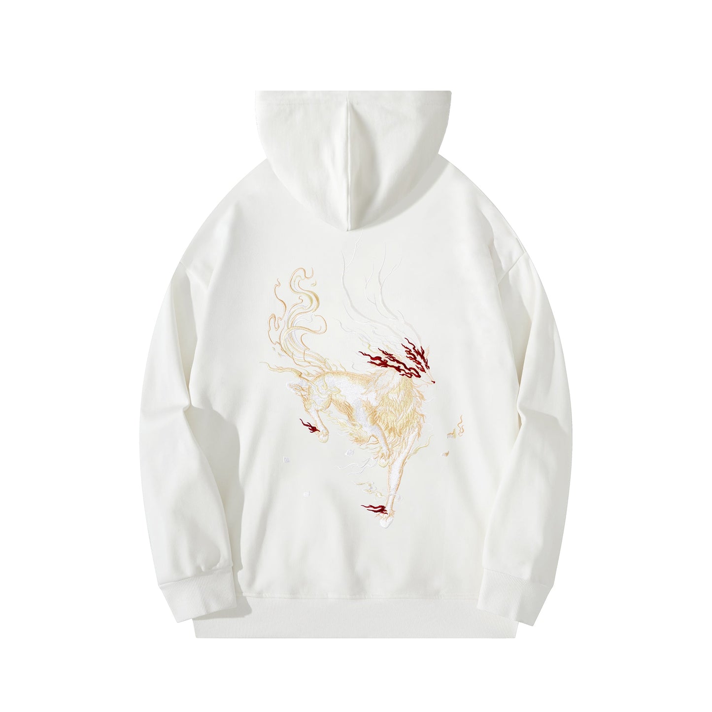 Reindeer Embroidery Hoodie