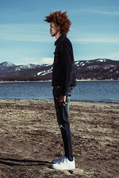 Corduroy Trucker Jacket | Navy