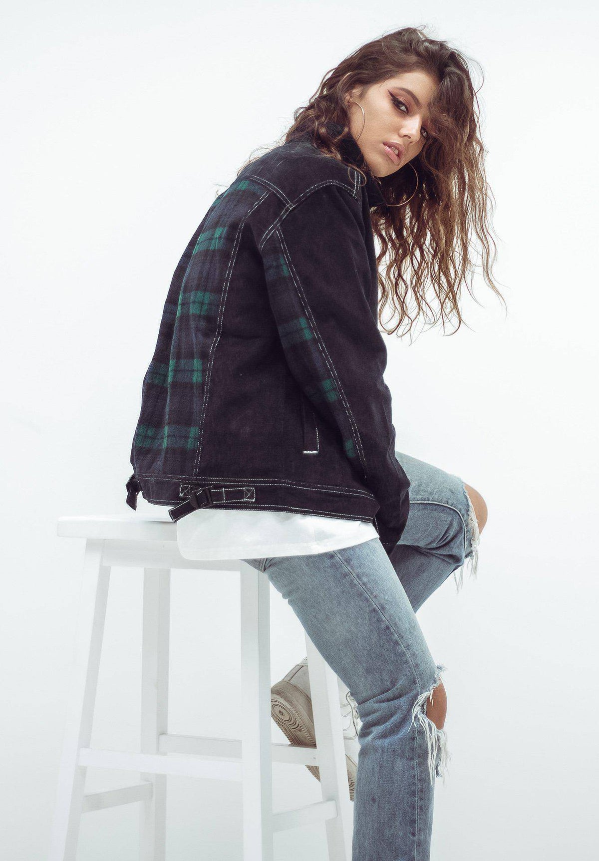 Corduroy Trucker Jacket | Navy