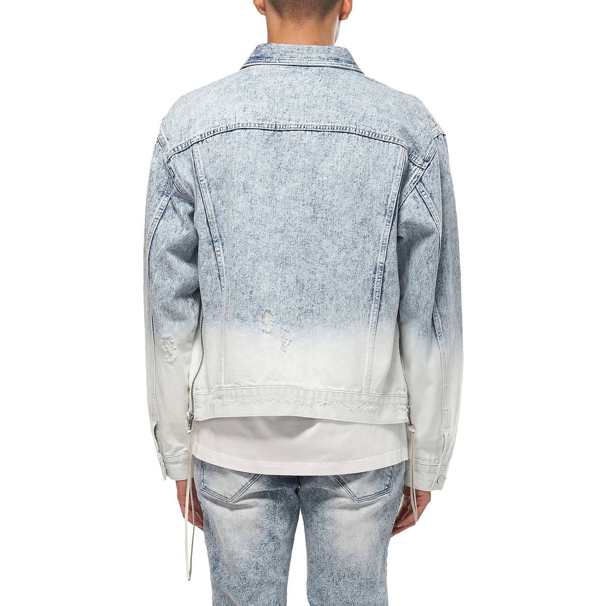 Denim Trucker Jacket | Ombre Bleaching