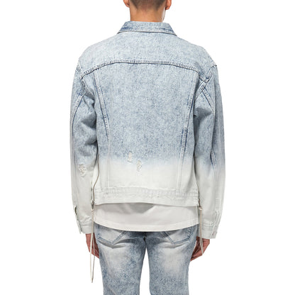 Denim Trucker Jacket | Ombre Bleaching