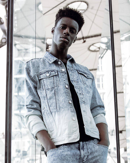 Denim Trucker Jacket | Ombre Bleaching