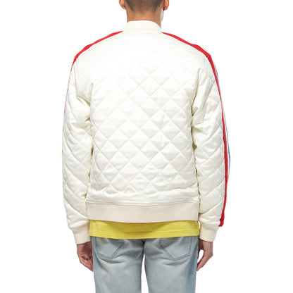 Quilted Satin Jacket | Off White