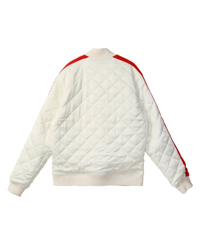 Quilted Satin Jacket | Off White