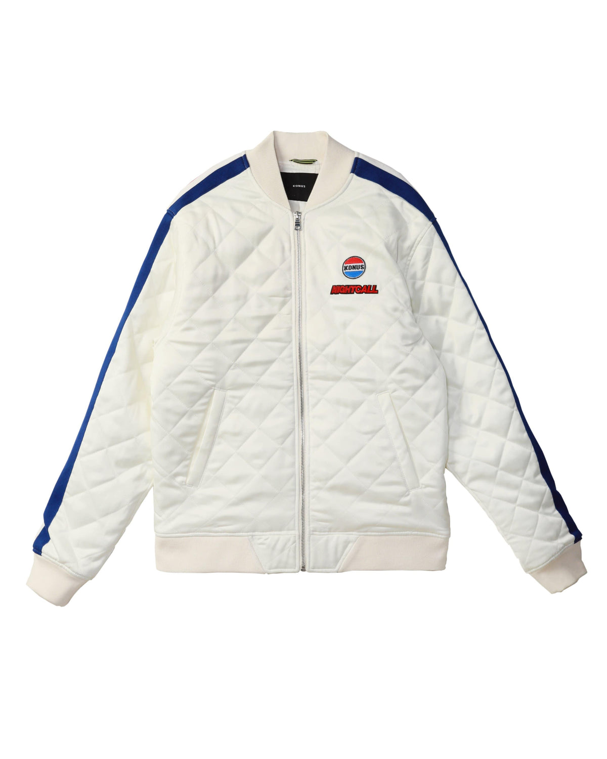 Quilted Satin Jacket | Off White
