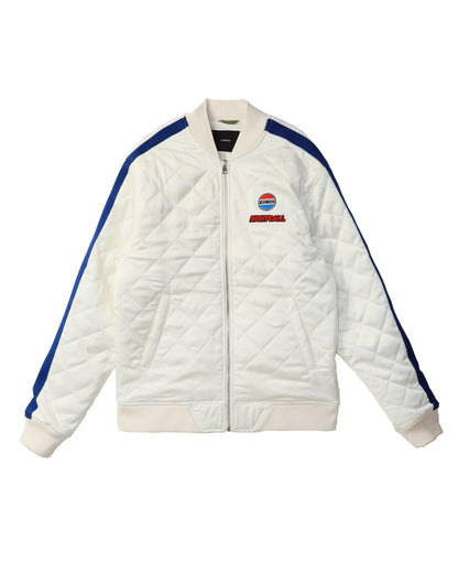 Quilted Satin Jacket | Off White
