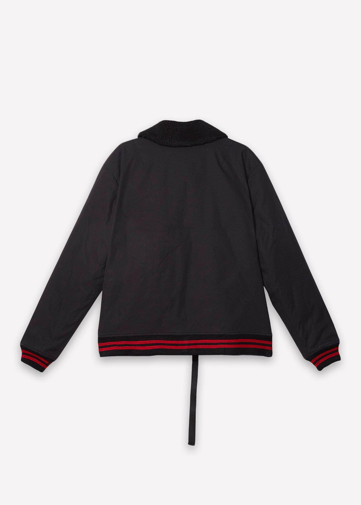 Sherpa Collar MA2 Bomber Jacket | Black