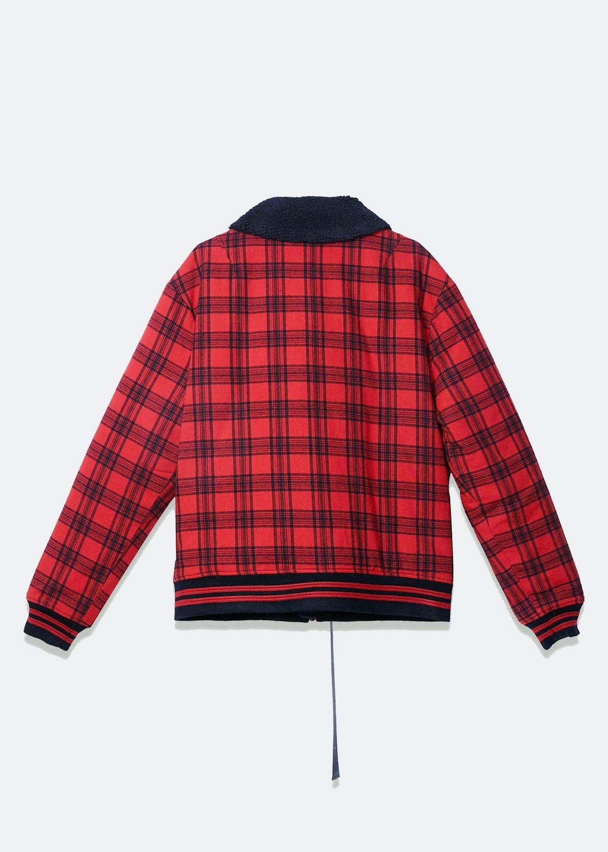 Sherpa Collar MA2 Bomber Jacket | Red