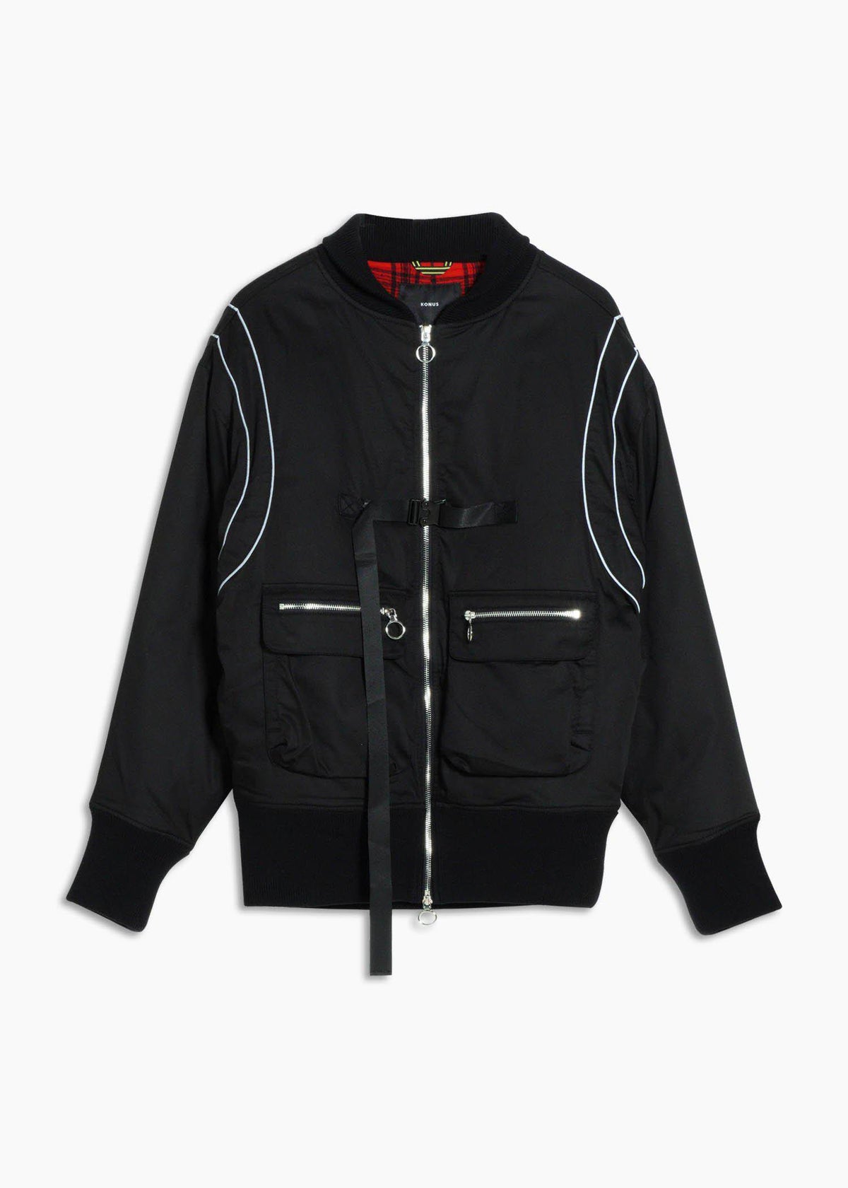 Oversize Bomber Jacket | Black