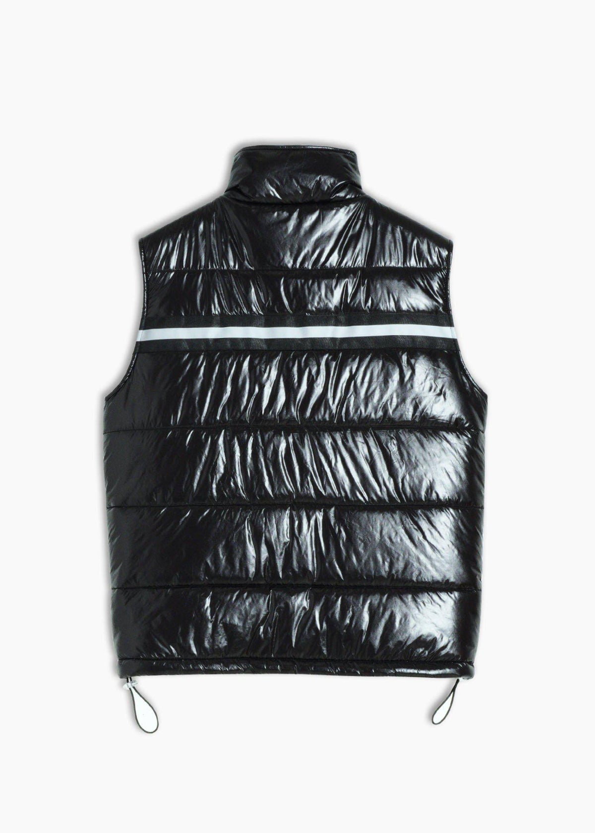 Zip-Up Puffer Vest | Black