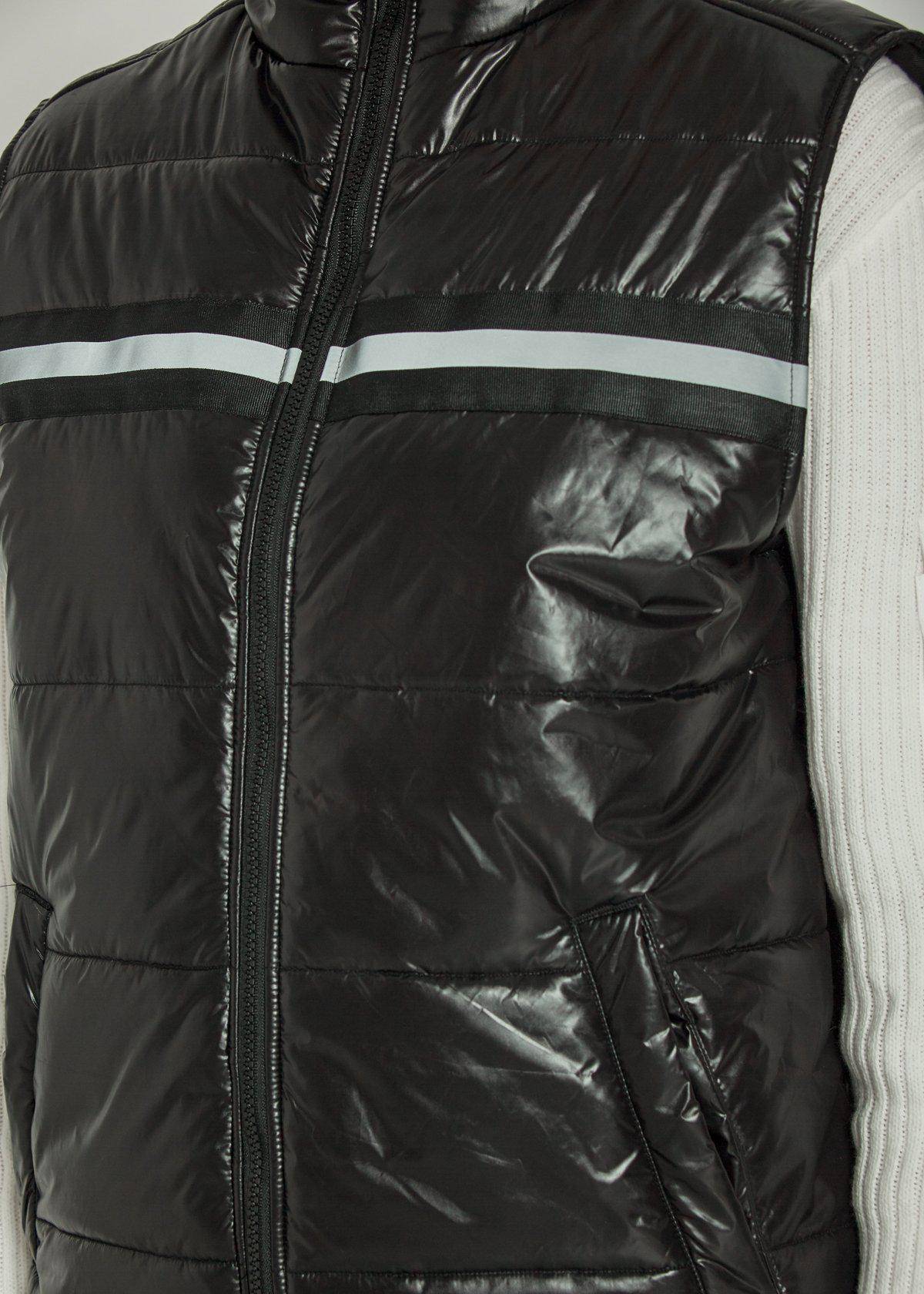 Zip-Up Puffer Vest | Black
