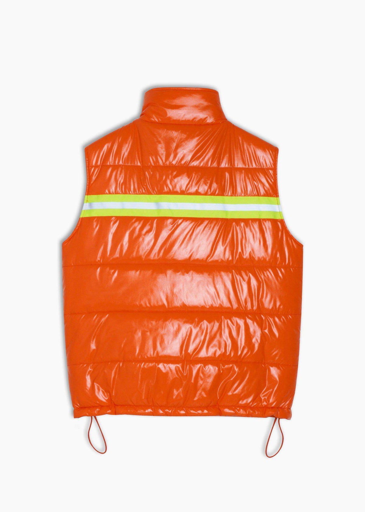 Zip-Up Puffer Vest | Orange
