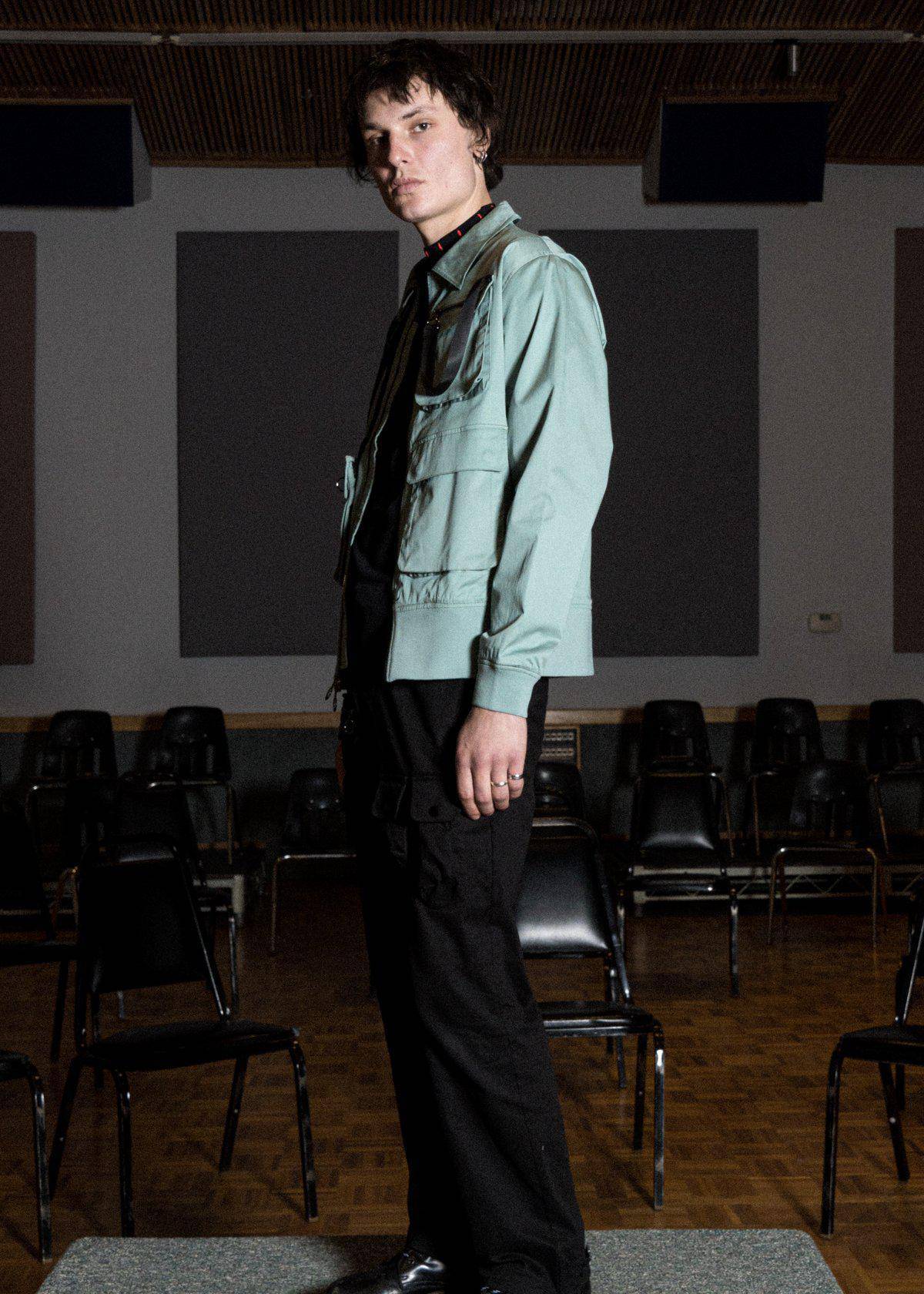 Bellow Flap Pockets Jacket | Teal