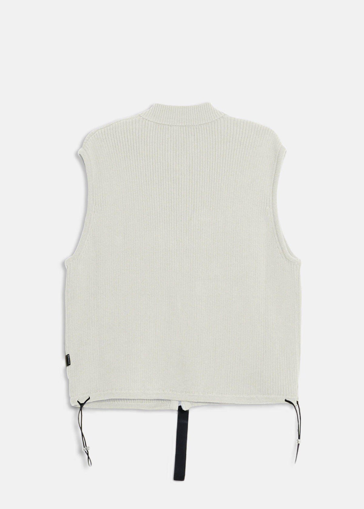 Sweater Utility Vest w/ Bellow Pockets | Off White