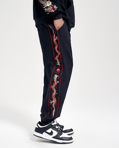 Dragon Embroidery Joggers