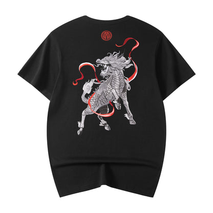 Raging Kirin Embroidery Tee