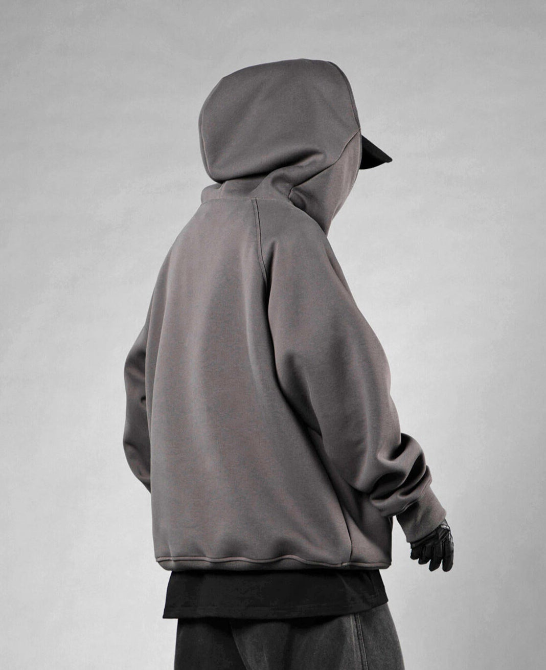 Layered Hoodie |Gray