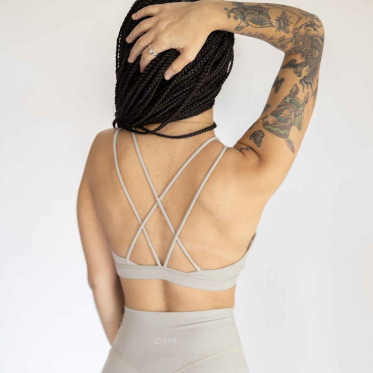 AIRE Ultra-Soft Cross Back Sports Bra | A-D Cup | Medium Support