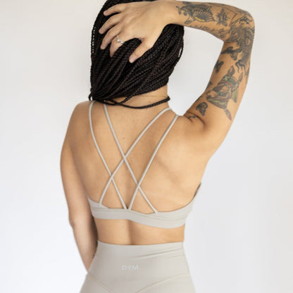 AIRE Ultra-Soft Cross Back Sports Bra | A-D Cup | Medium Support