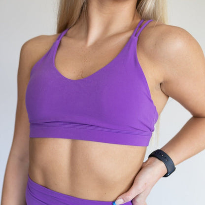 AIRE Ultra-Soft Cross Back Sports Bra | A-D Cup | Medium Support