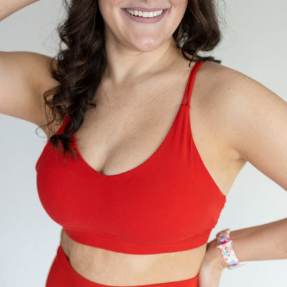 AIRE Ultra-Soft Cross Back Sports Bra | A-D Cup | Medium Support