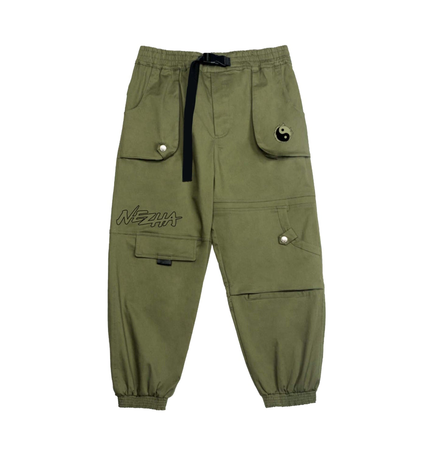 Yin Yang Army Green Cargo Pants