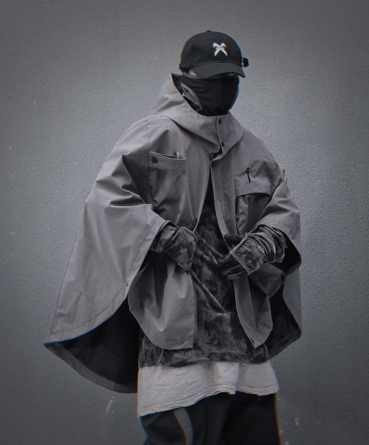 Grey I-Tech Poncho