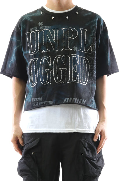 S/N Jersey 3/4 Sleeve Crop Top Tee